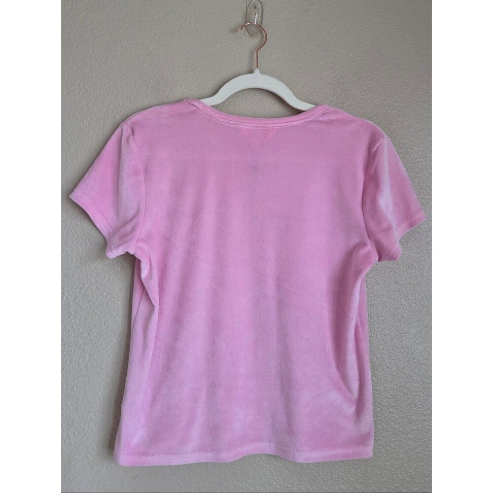 NWOT juicy couture pink velour script logo sleepwear set pink size M - Picture 3 of 7